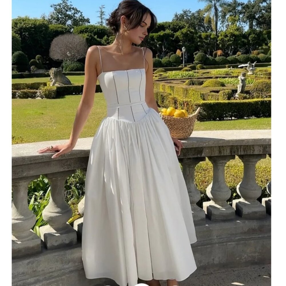 The Commense "Serendipity Frenchy" Flowy Long Dress - Size Small